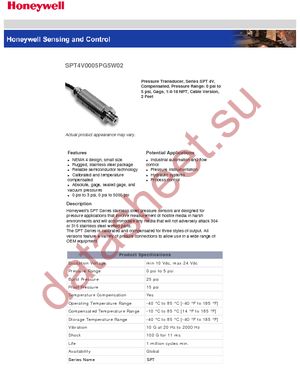 SPT4V0005PG5W02 datasheet  